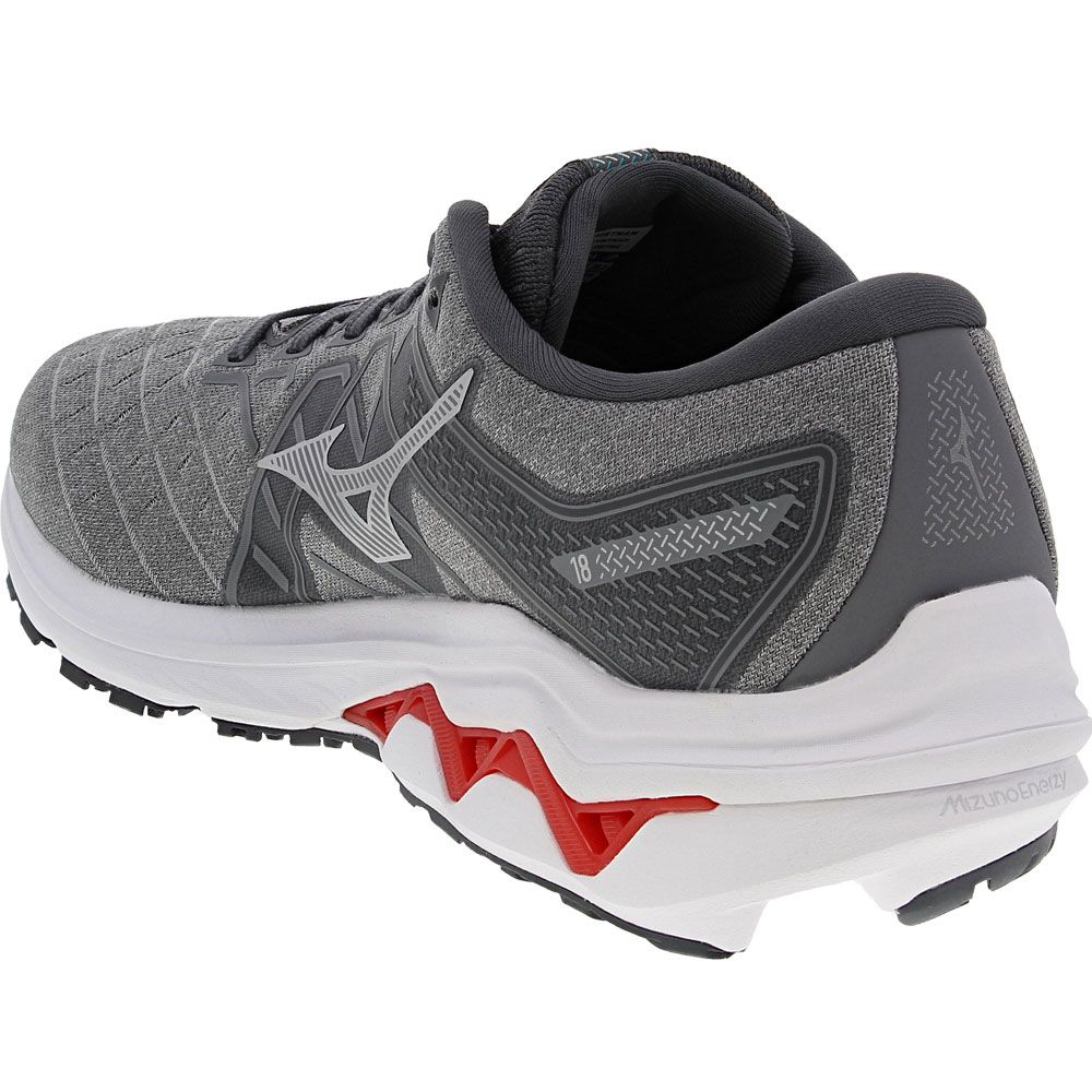 Mizuno Inspire 18 Running Shoes - Mens Ultimate Grey Silver Back View