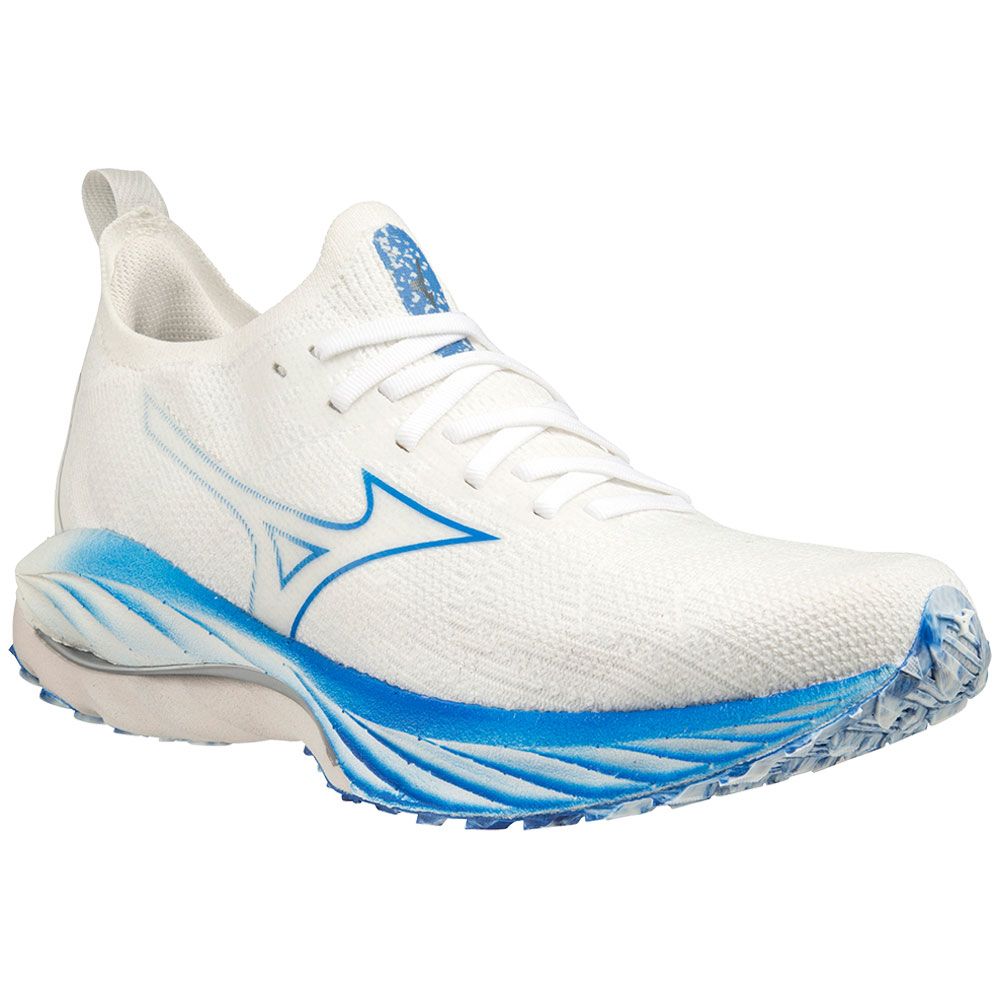 Mizuno Wave Neo Wind Running Shoes - Womens Undyed White Peace Blue