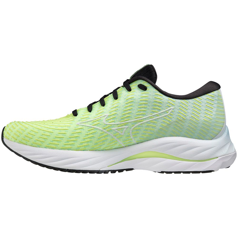 Mizuno Wave Rider 26 Ssw Running Shoes - Mens Neo Lime White Back View