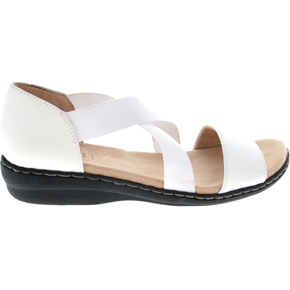 Natural Soul Blume Sandals - Womens White Side View