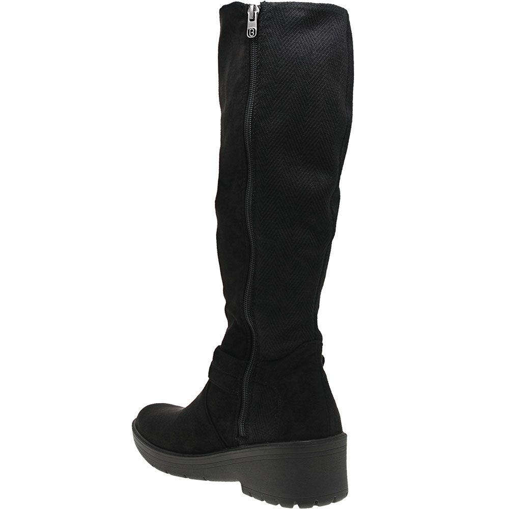BZees Bristol Tall Dress Boots - Womens Black Back View