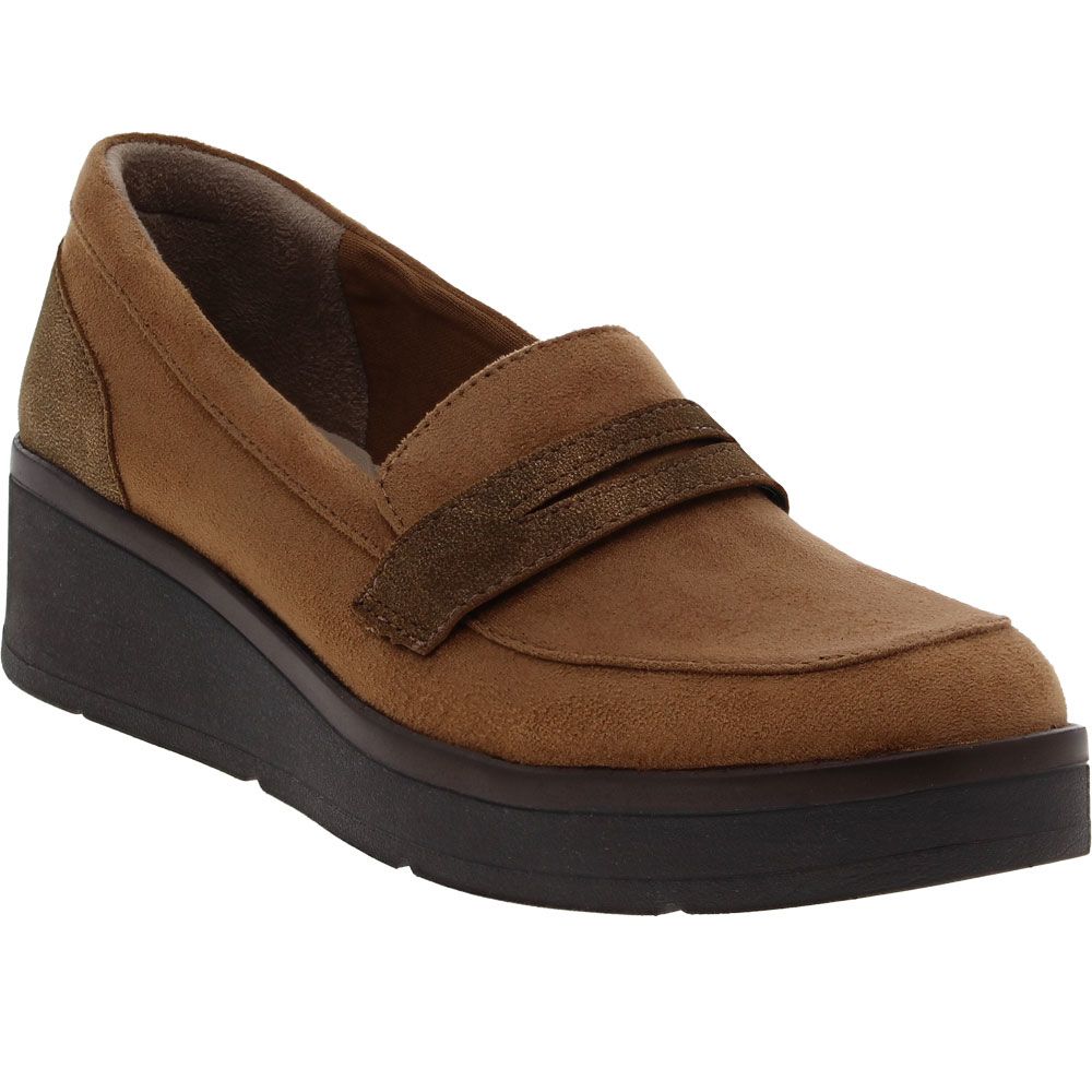 BZees Fast Track Slip on Casual Shoes - Womens Toffee