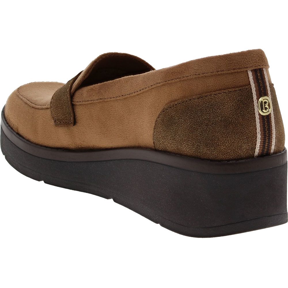 BZees Fast Track Slip on Casual Shoes - Womens Toffee Back View