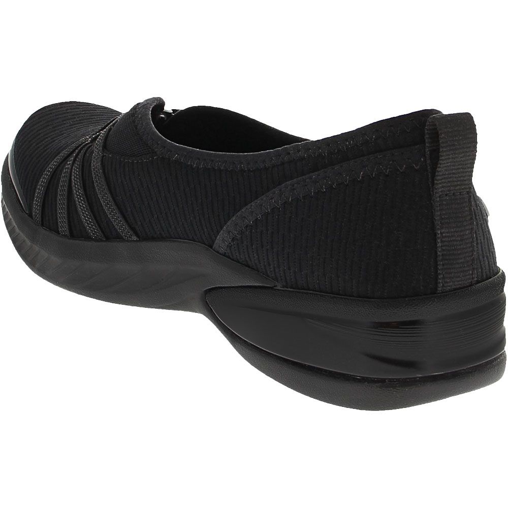 BZees Niche Slip on Casual Shoes - Womens Black Back View