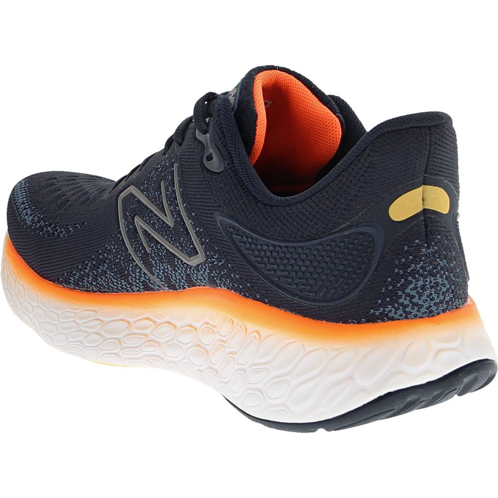 New Balance Fresh Foam X 1080 v12 Mens Running Shoes Navy Eclipse Vibrant Orange Back View