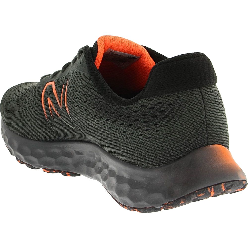 New Balance M 520 Mb8 Running Shoes - Mens Black Orange Back View