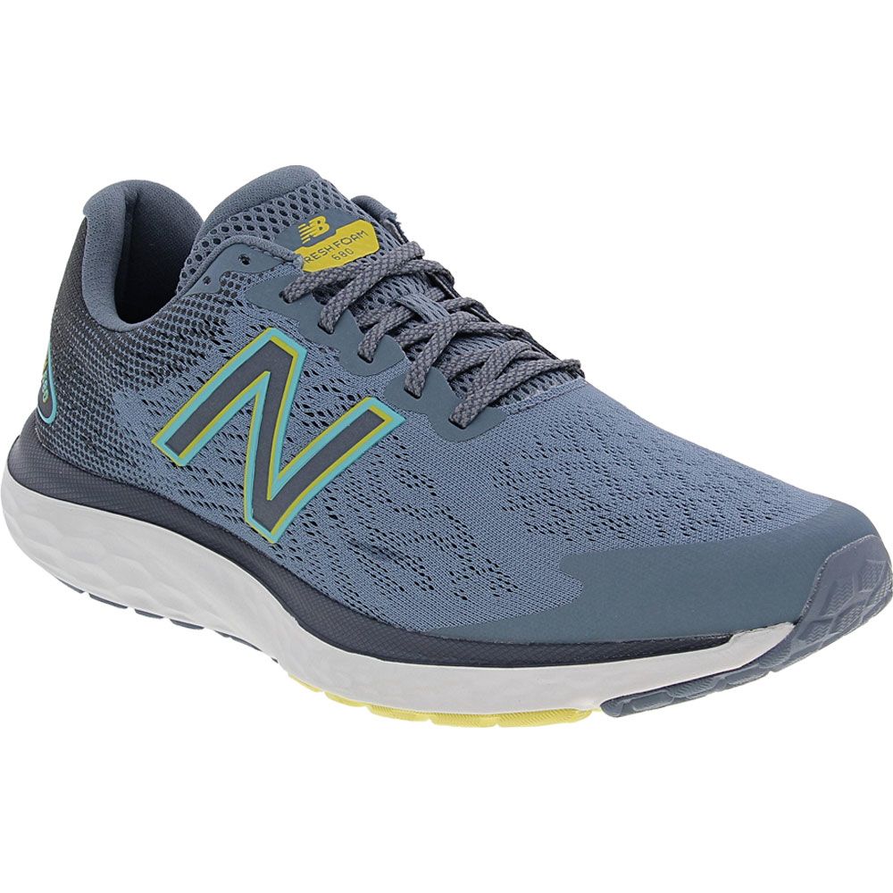 New Balance Freshfoam 680 7 Running Shoes - Mens Ocean Grey Blue