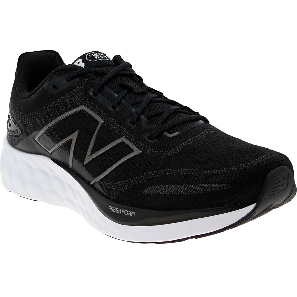 New Balance Freshfoam 680 8 Running Shoes - Mens Black White