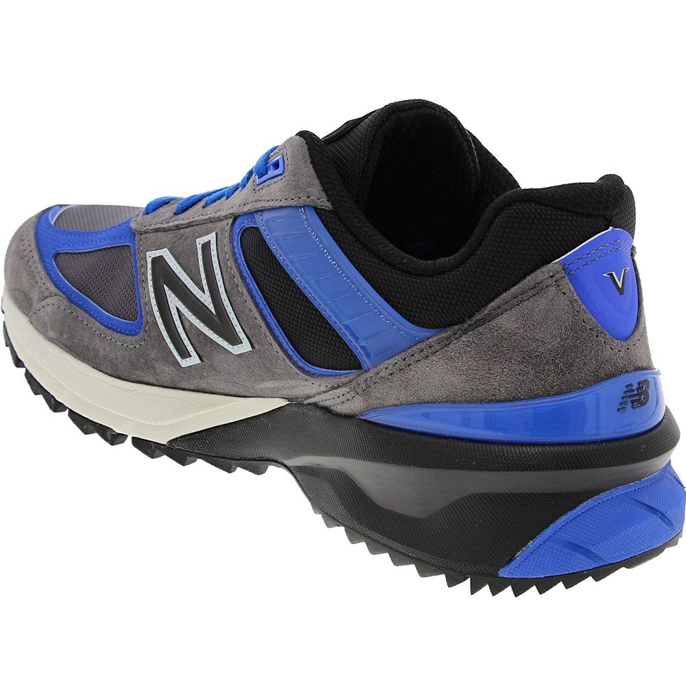 New Balance M 990 Trail Running Shoes - Mens Grey Back View