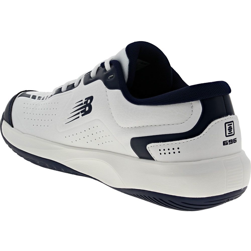 New Balance Mch 696 W5 Tennis Shoes - Mens White Blue Back View