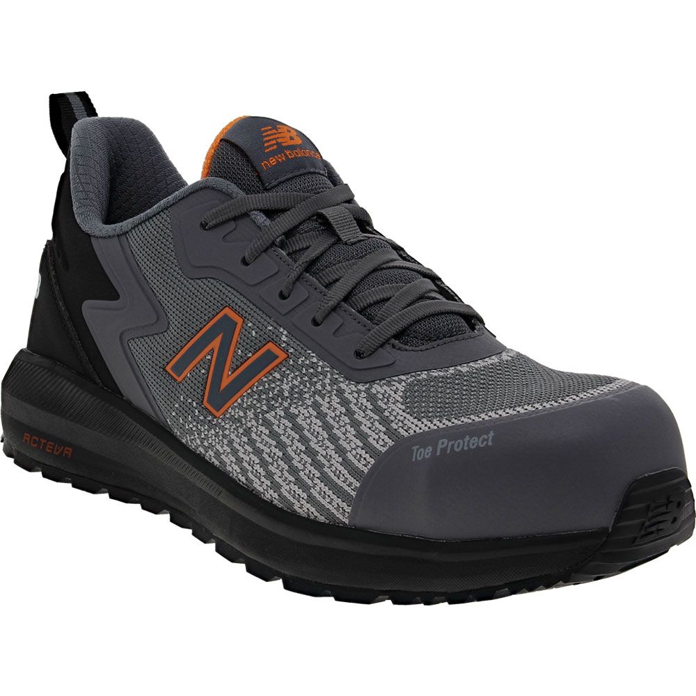 New Balance Work Speedware Composite Toe Work Shoes - Mens Grey Orange