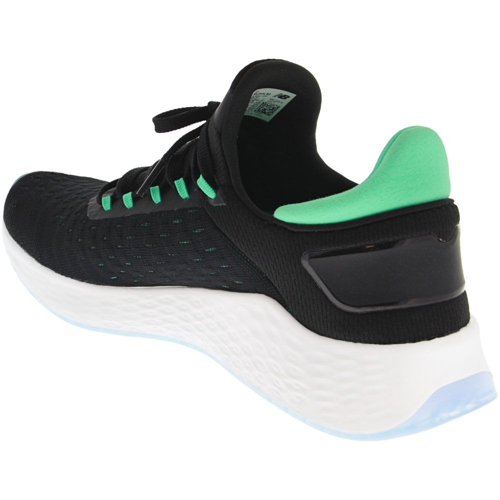 New Balance Lazr Hypoknit Lb2 Running Shoes - Mens Black Green Back View