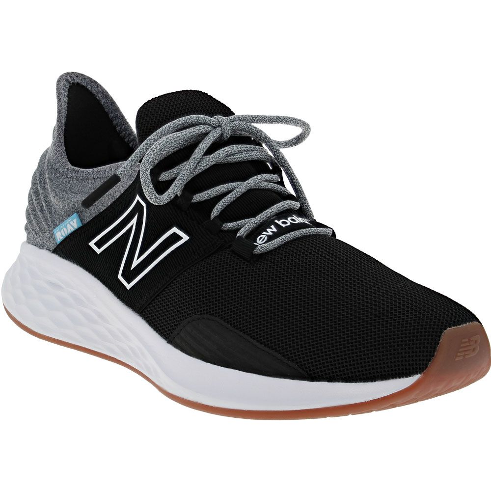New Balance Freshfoam Roav Running Shoes - Mens Black Grey Tshirt
