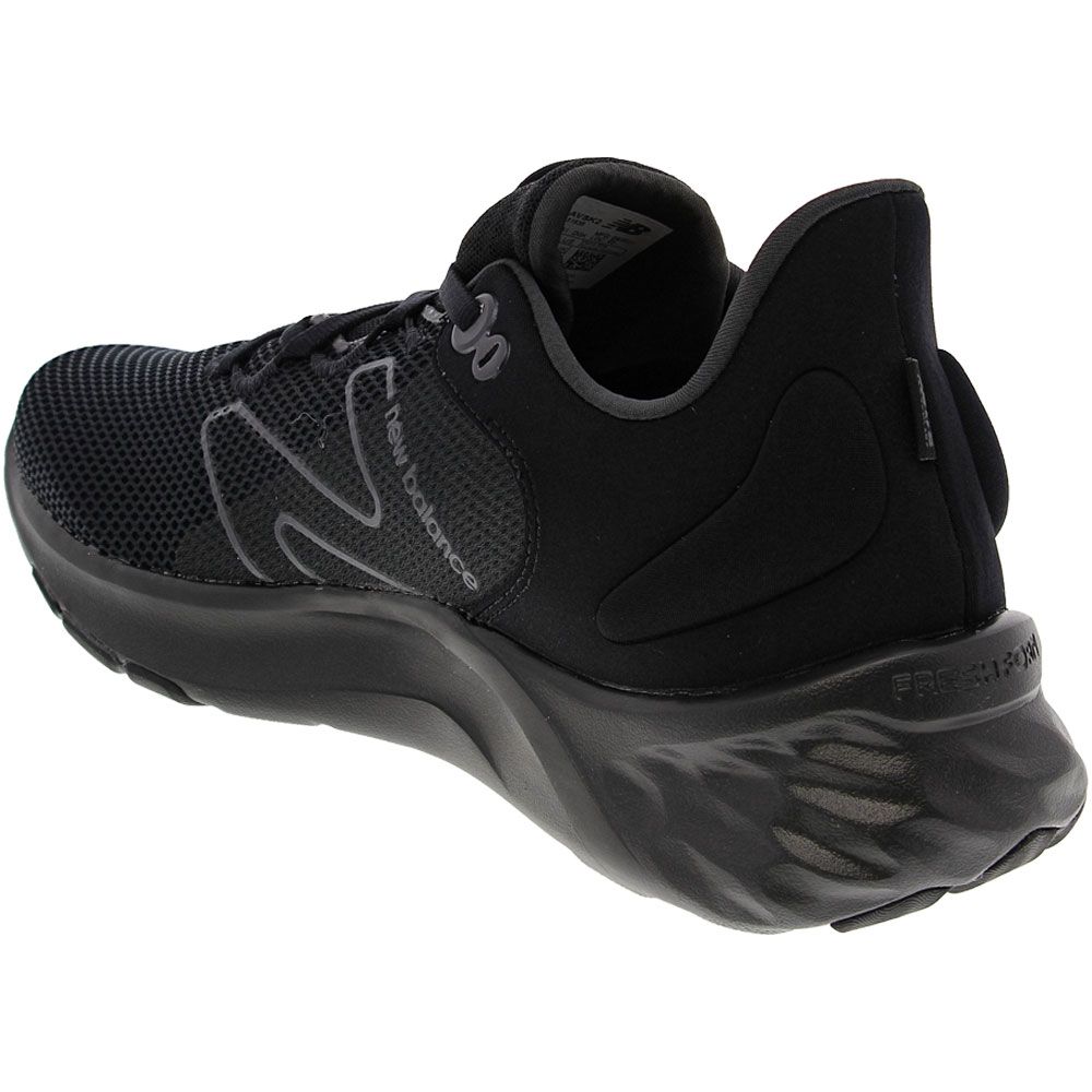New Balance Freshfoam Roav 2 Running Shoes - Mens Black Back View