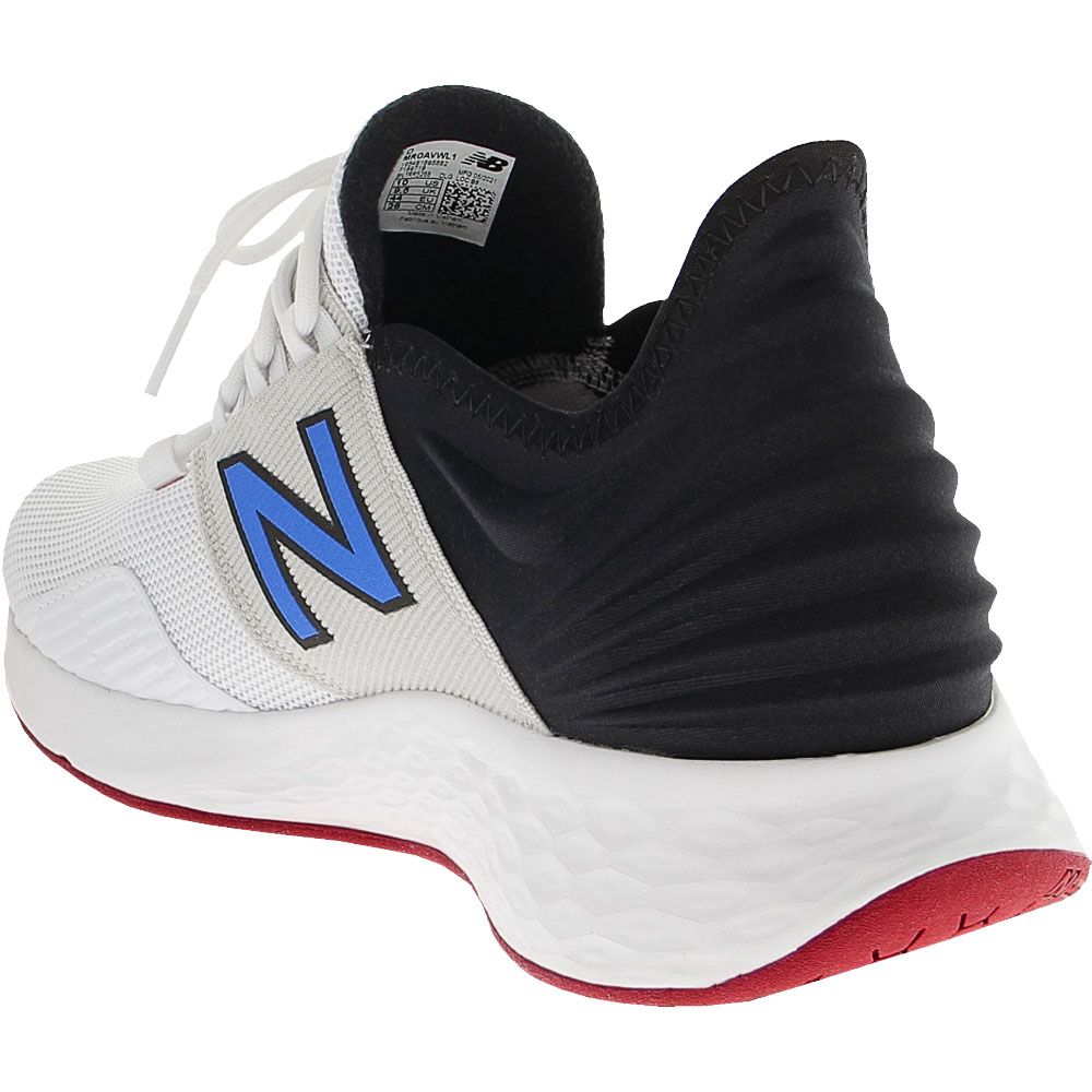 New Balance Freshfoam Roav Wl1 Running Shoes - Mens White Blue Back View