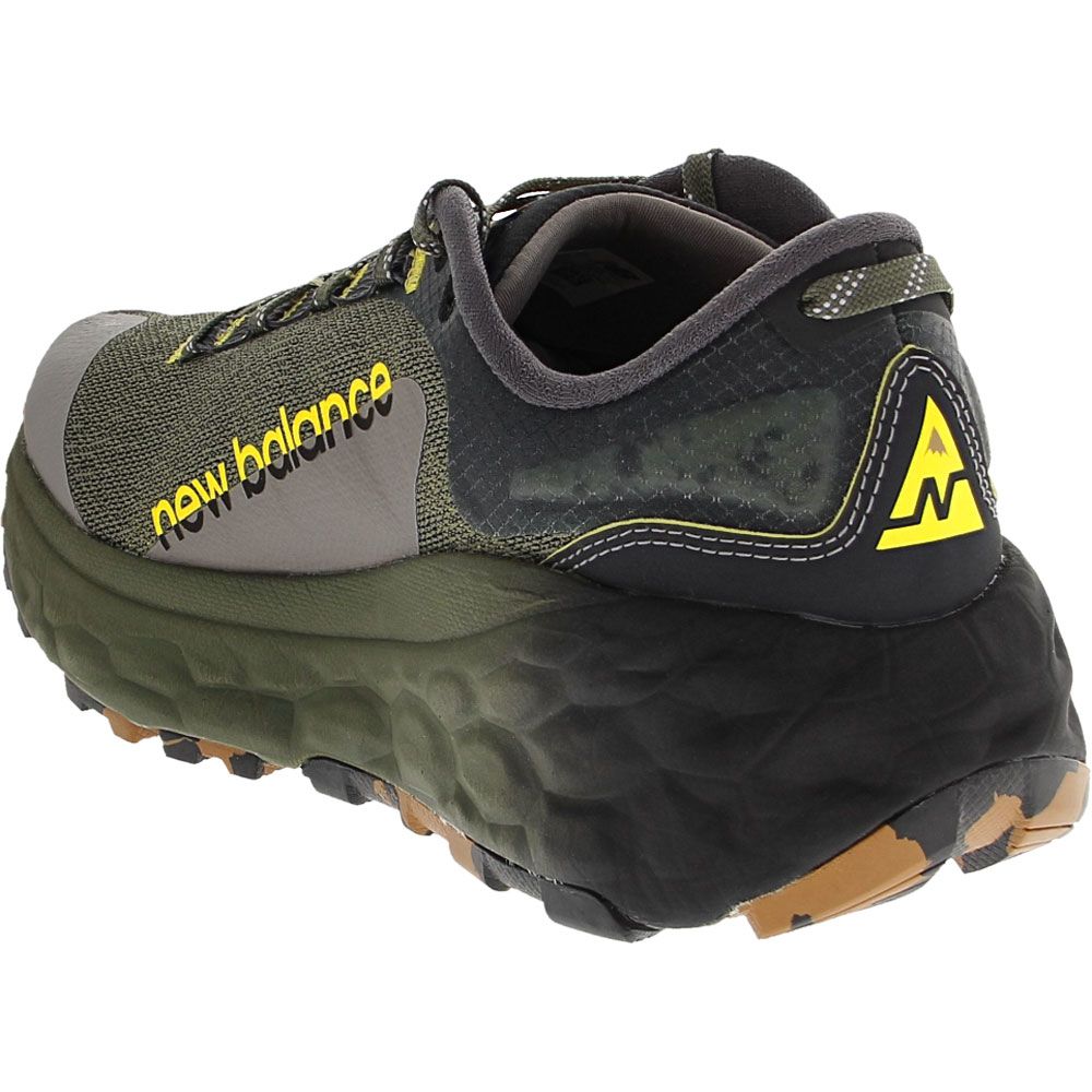 New Balance Fresh Foam More Tr2 Trail Running Shoes - Mens Green Back View