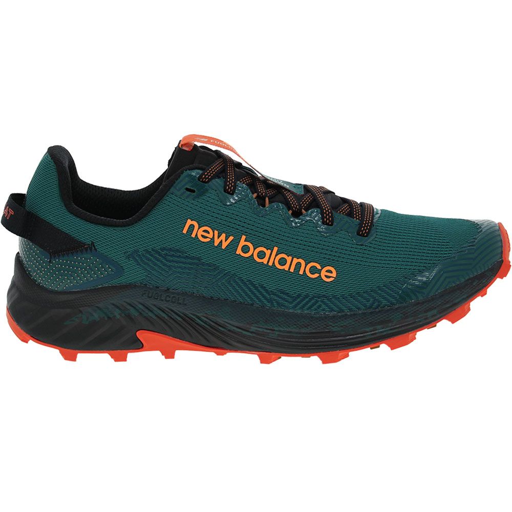 New Balance Fuelcell Summit 4 Trail Running Shoes - Mens Teal Side View