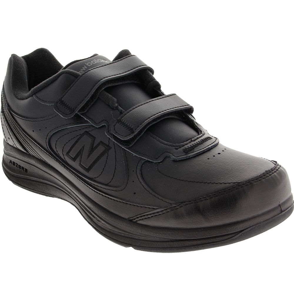 Leather hot sale velcro shoes