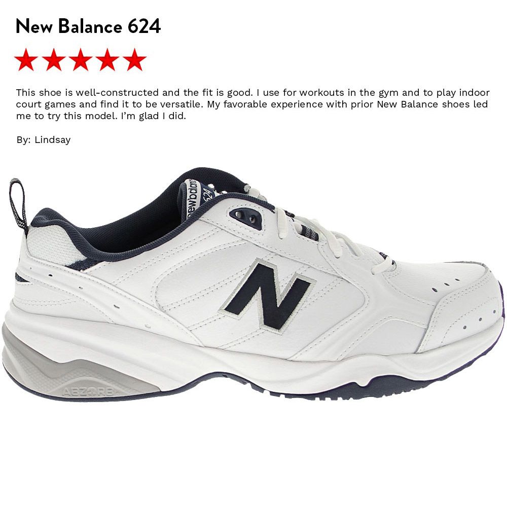 new balance mx624ab (2e) men's x-training shoes