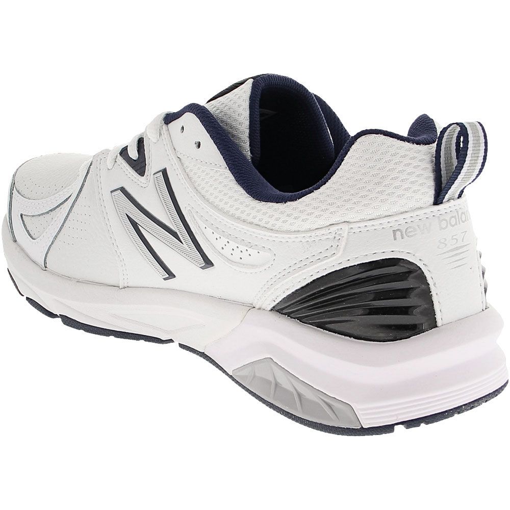 New Balance Mx 857 Wn2 Training Shoes - Mens White Navy Back View