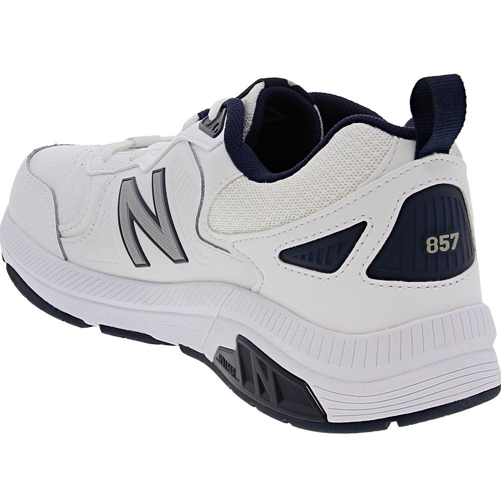 New Balance Mx 857 Wn3 Training Shoes - Mens White Navy Back View
