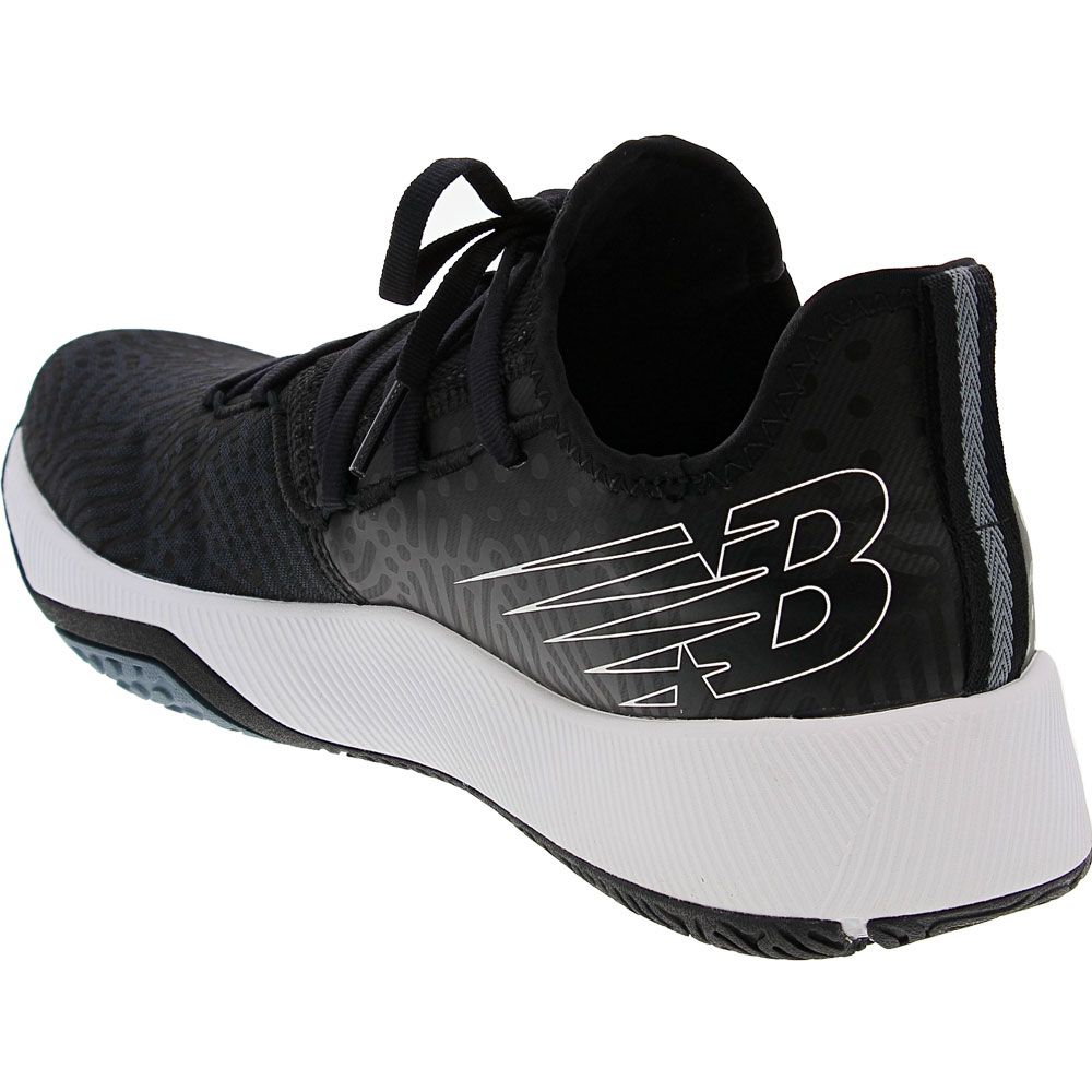 New Balance Fuelcell Trainer Training Shoes - Mens Black White Back View
