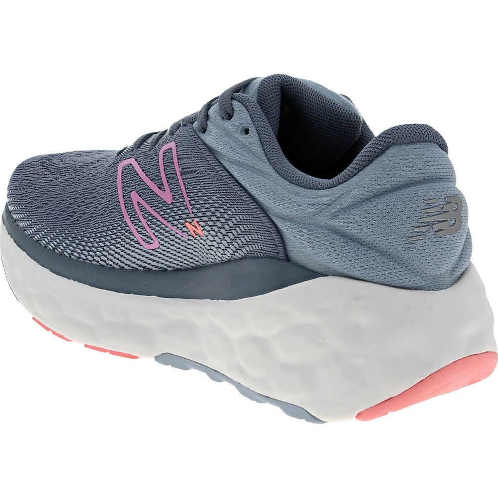 New Balance Fresh Foam X 840 v1 Running Shoes - Womens Arctic Grey Raspberry Back View