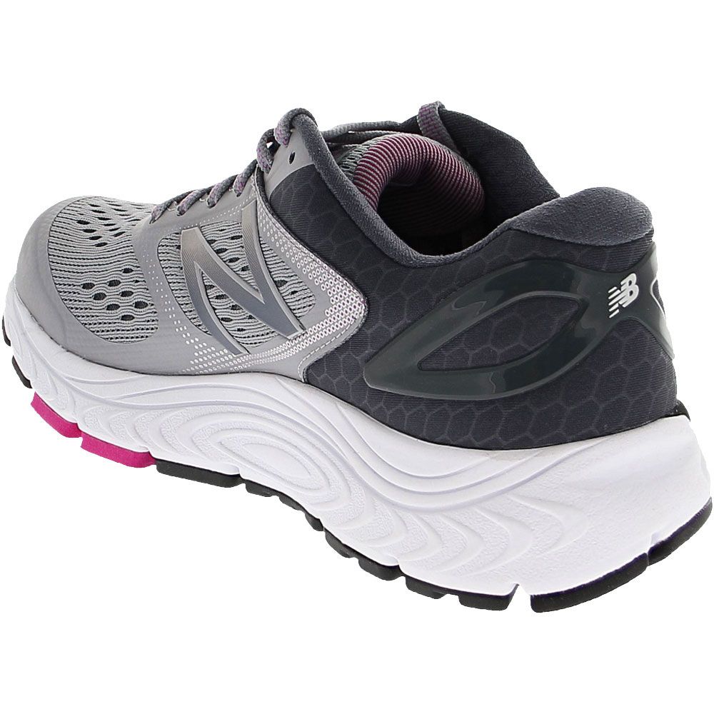 New Balance W 840 Go4 Running Shoes - Womens Grey Back View