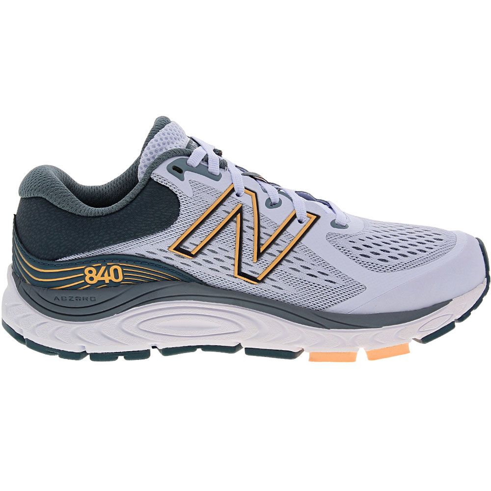 New Balance W 840 v5 Womens Running Shoes Silent Grey Purple Side View