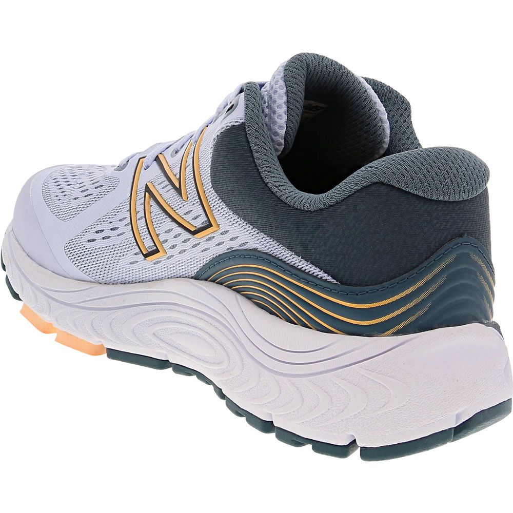 New Balance W 840 v5 Womens Running Shoes Silent Grey Purple Back View