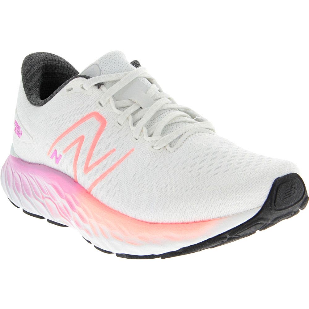 New Balance Freshfoam Evo 3 Running Shoes - Womens White Raspberry Grapefruit