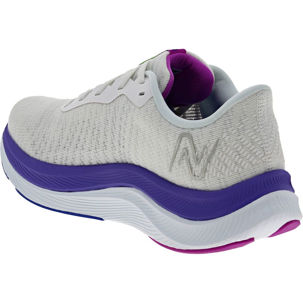 New Balance Fuelcel Propel 4 Running Shoes - Womens White Blue Back View