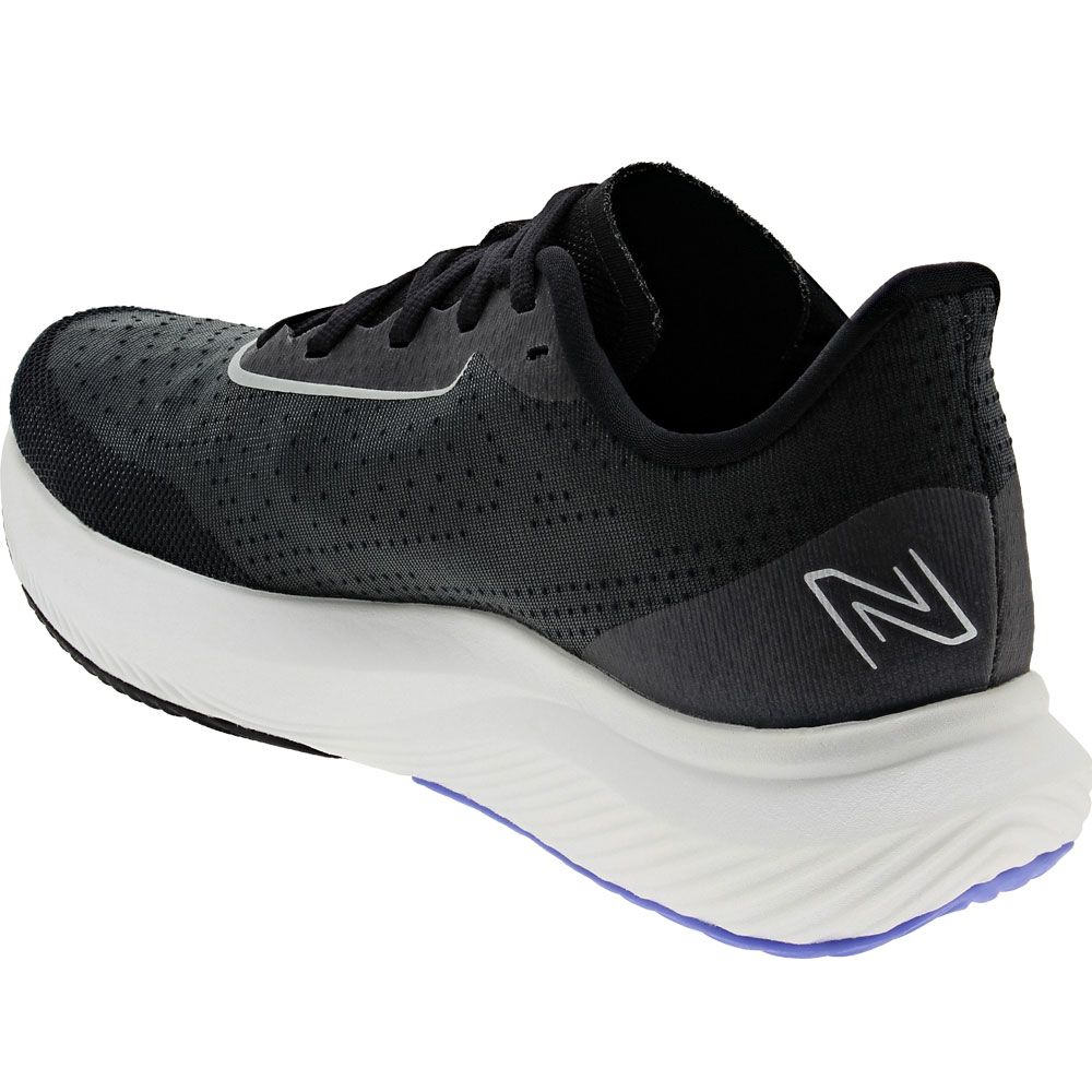 New Balance Fuelcell Rebel 3 Running Shoes - Womens Black Spring Glo Back View