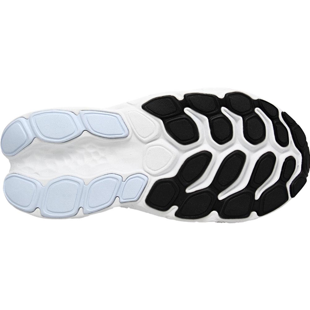 New Balance Fresh Foam More 4 Running Shoes - Womens Black Blue Sole View