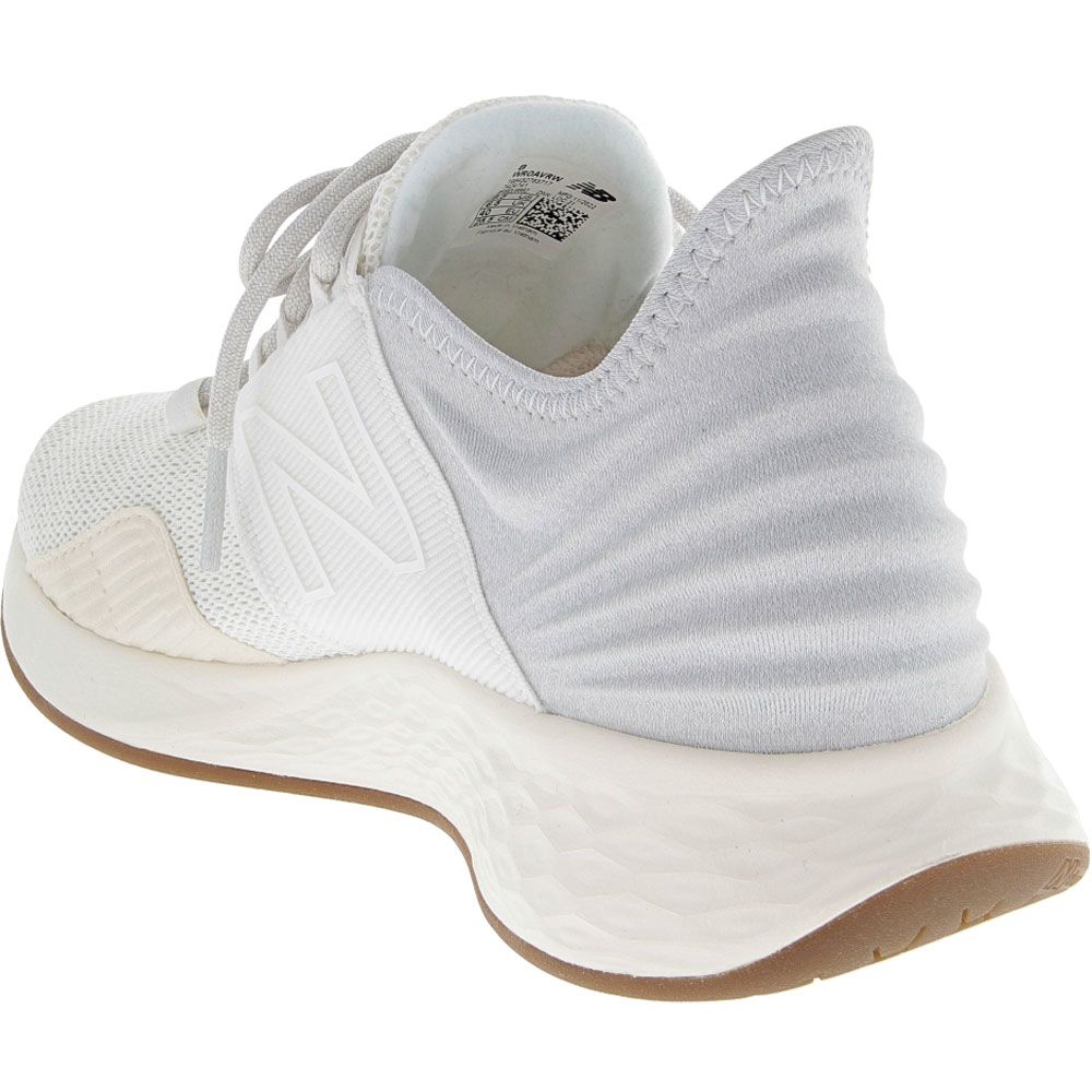New Balance Freshfoam Roav Rw Running Shoes - Womens White Grey Back View