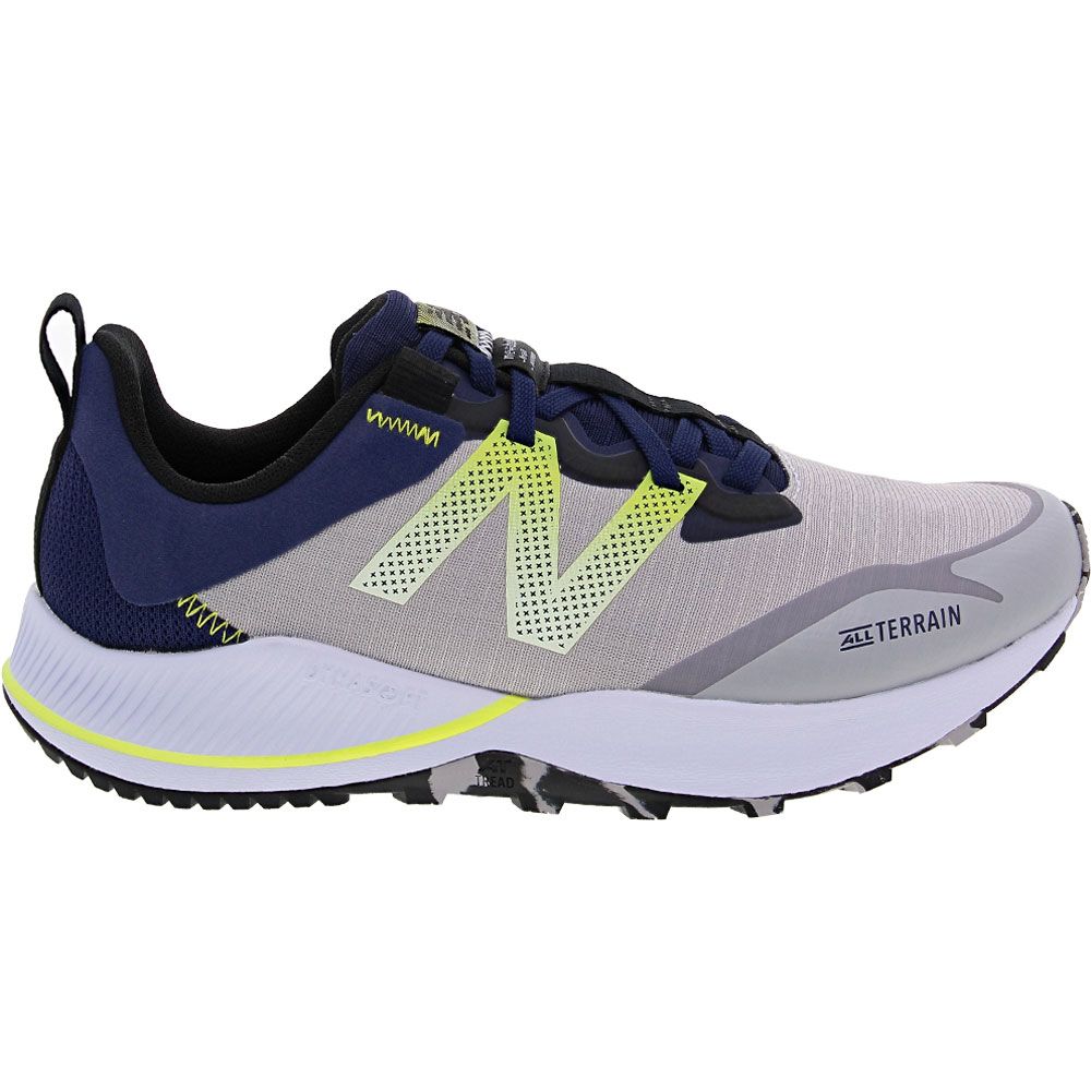 New Balance Nitrel 4 Trail Running Shoes - Womens Light Grey Side View