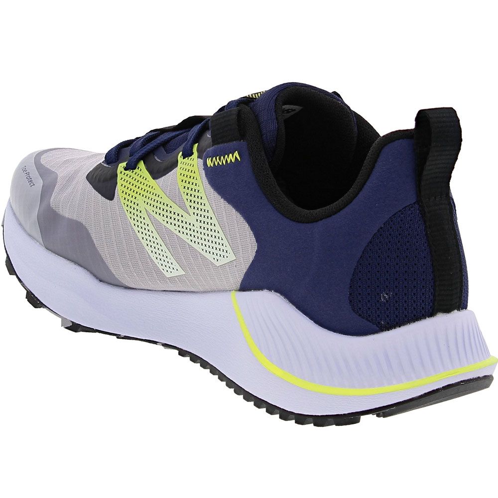 New Balance Nitrel 4 Trail Running Shoes - Womens Light Grey Back View