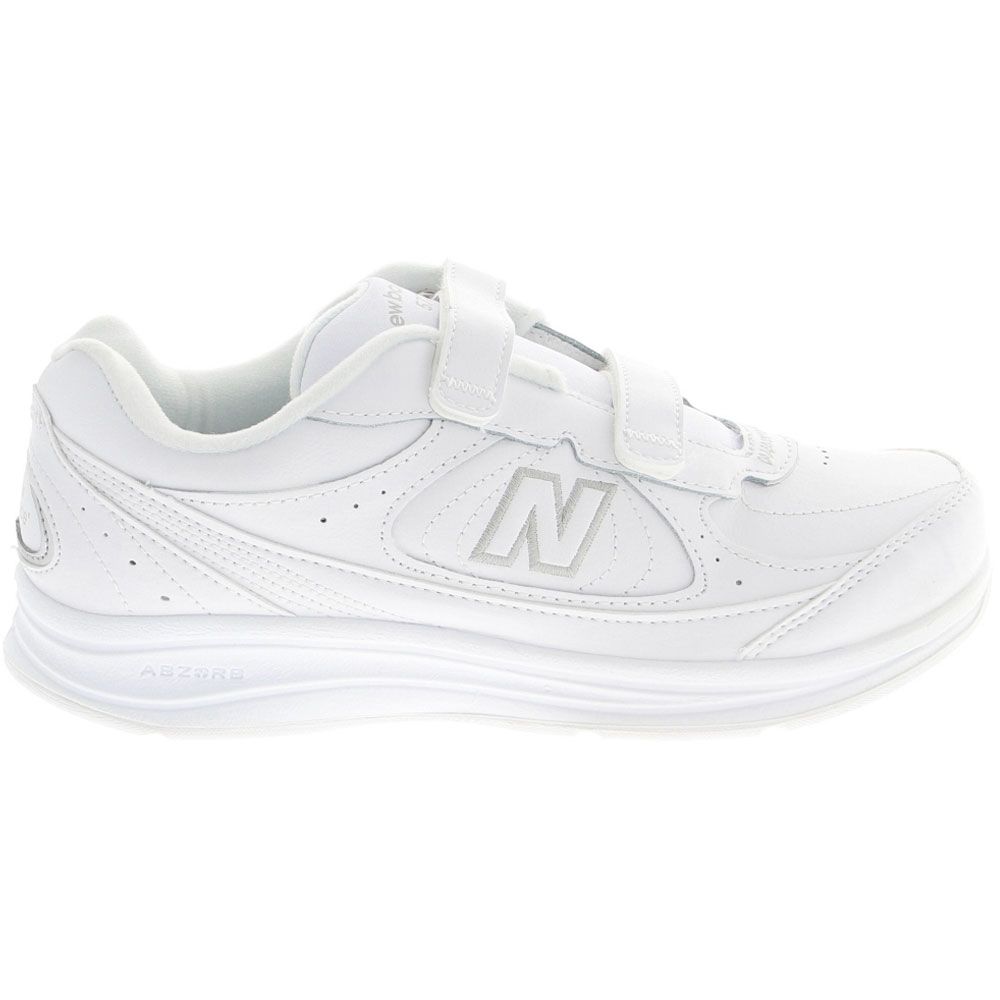 New Balance 577 Velcro Walking Shoes - Womens White Side View