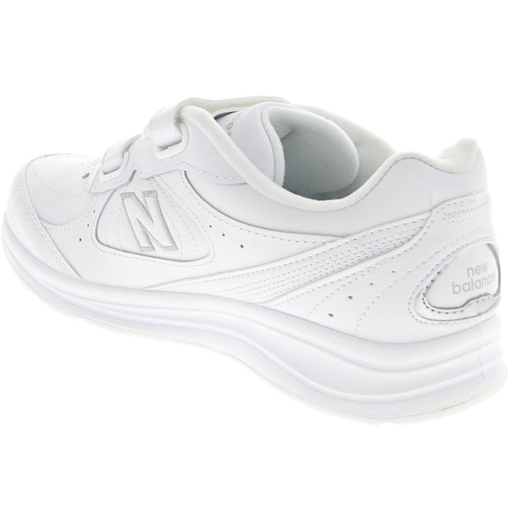 New Balance 577 Velcro Walking Shoes - Womens White Back View