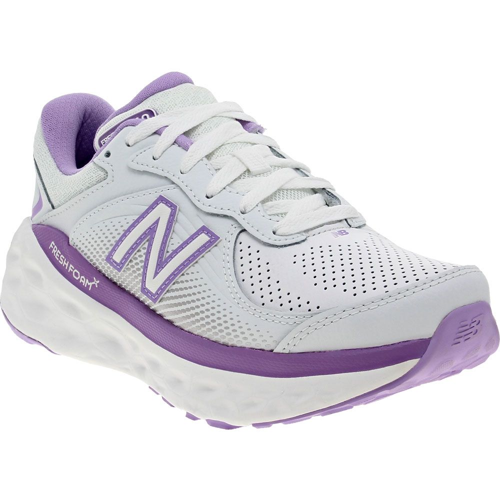 New Balance Freshfoam 840 Walking Shoes - Womens White Purple