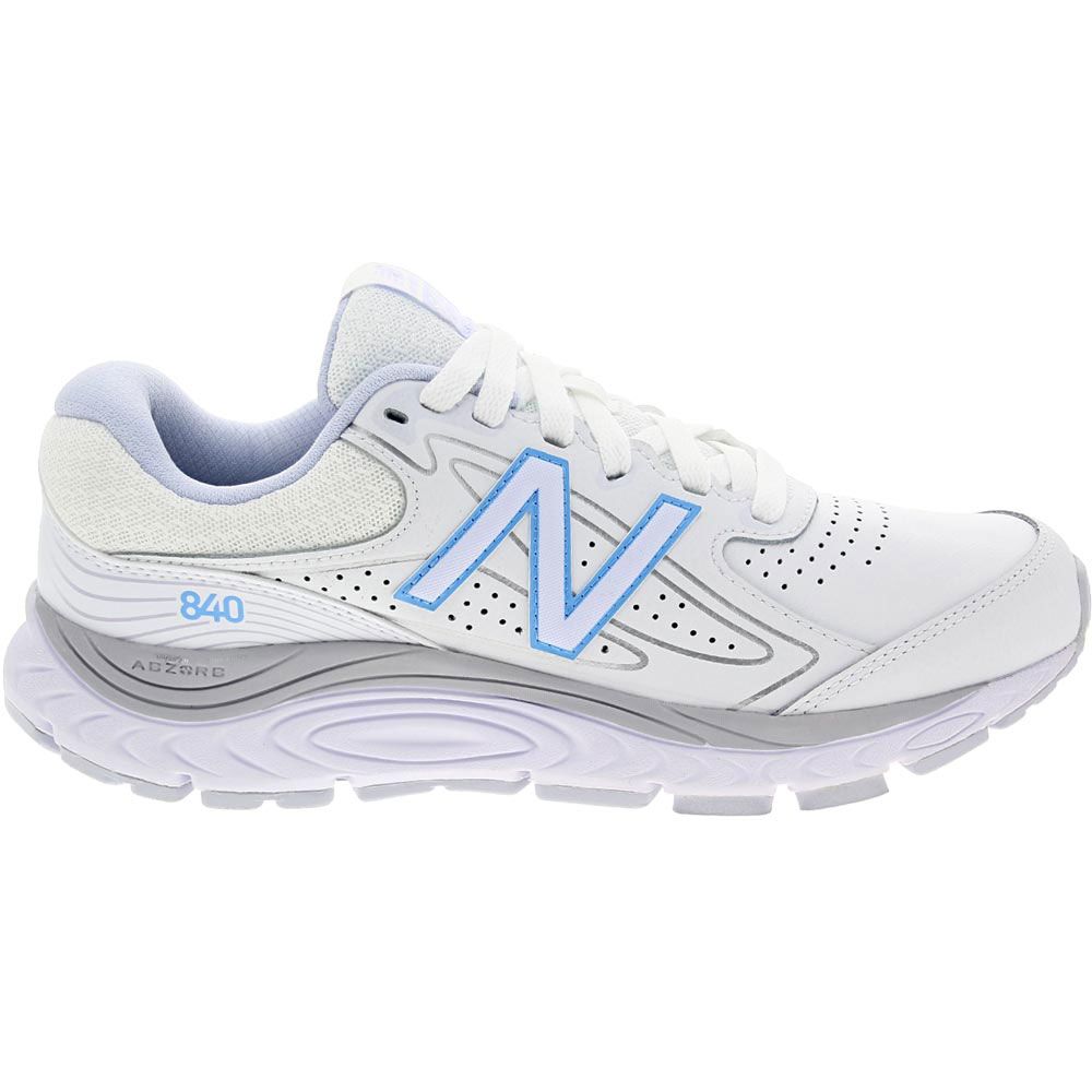 New Balance Ww 840 Gp3 Walking Shoes - Womens White Grey Side View