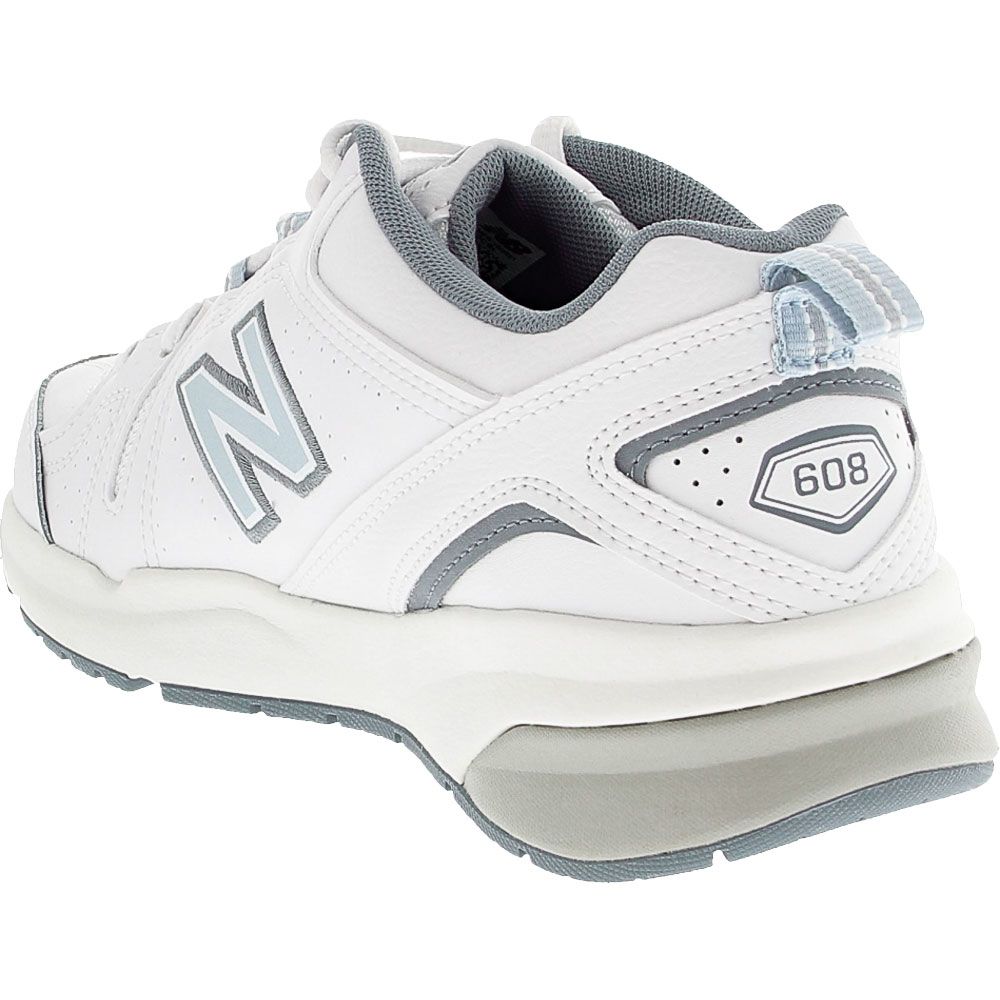 New Balance Wx 608 Wb5 Training Shoes - Womens White Blue Back View