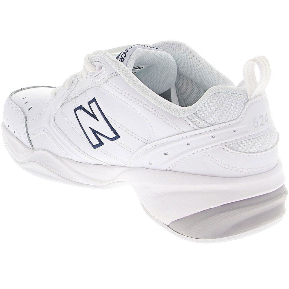 New Balance 624 Training Shoes - Womens White Back View