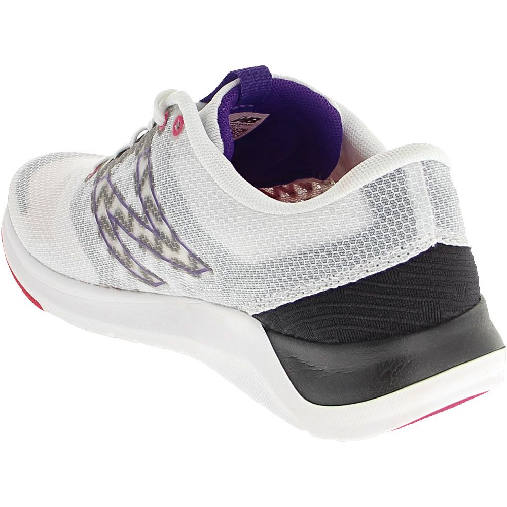New Balance Wx 715 Rw4 Training Shoes - Womens White Pink Back View