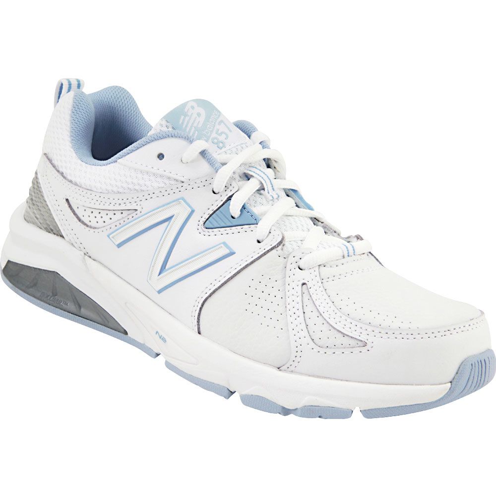 New Balance Wx 857 Wb2 Training Shoes - Womens White Blue
