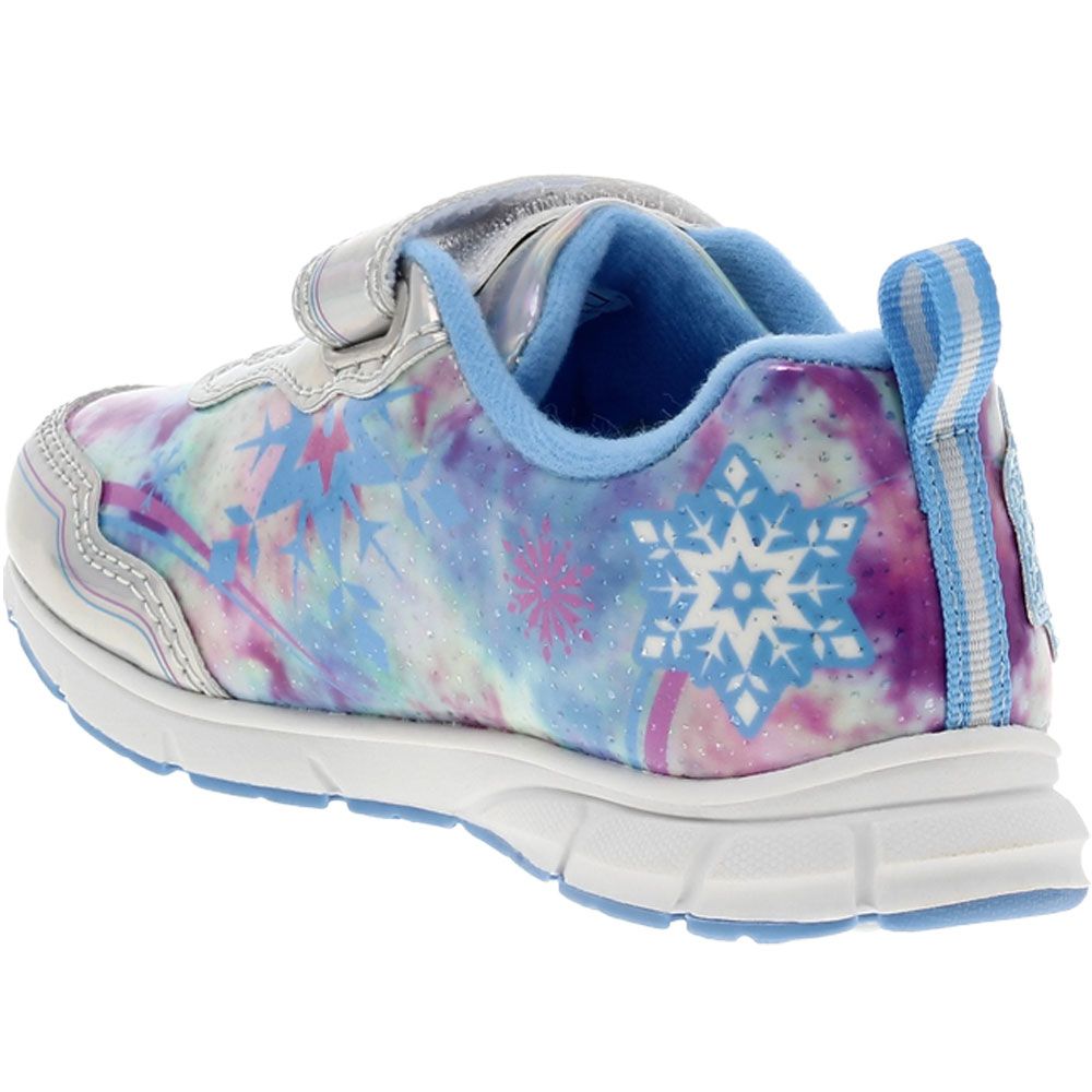 Nickelodeon Frozen 3 Athletic Shoes - Baby Toddler Silver Blue Back View