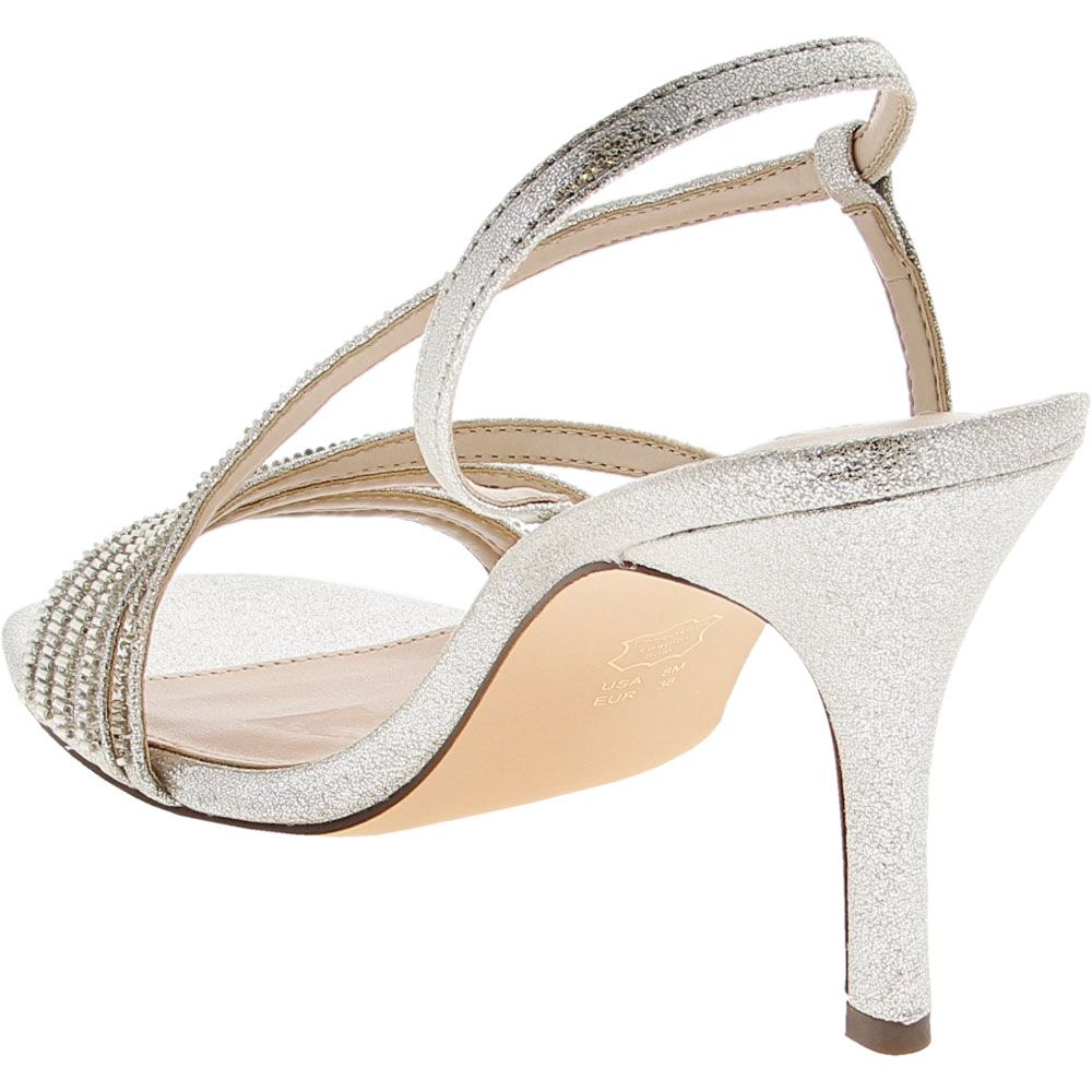 Nina Amani Prom Dress Shoes - Womens Platinum Stardust Back View