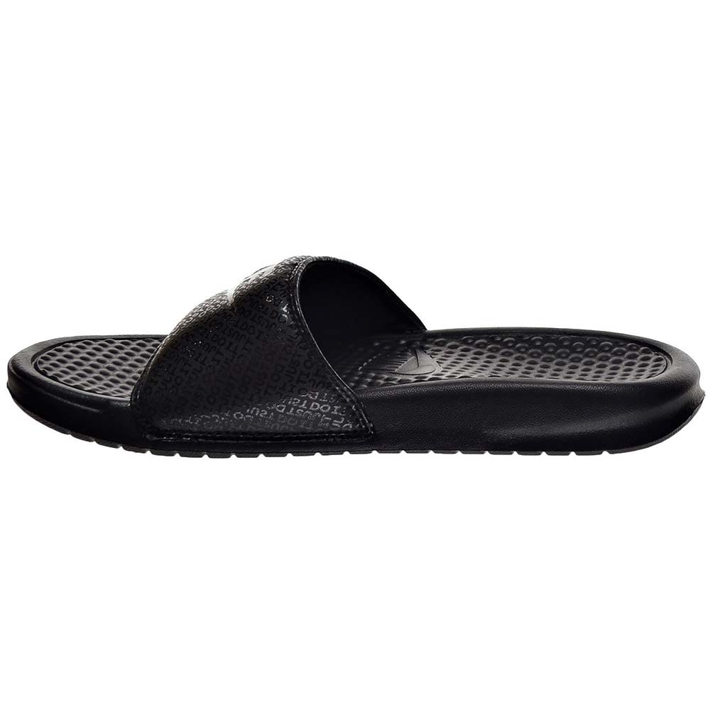 Nike Benassi Jdi Slide Sandals - Mens Black Black Black Back View