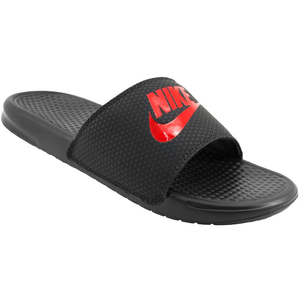 Nike Benassi Jdi Slide Sandals - Mens Black Challenge Red