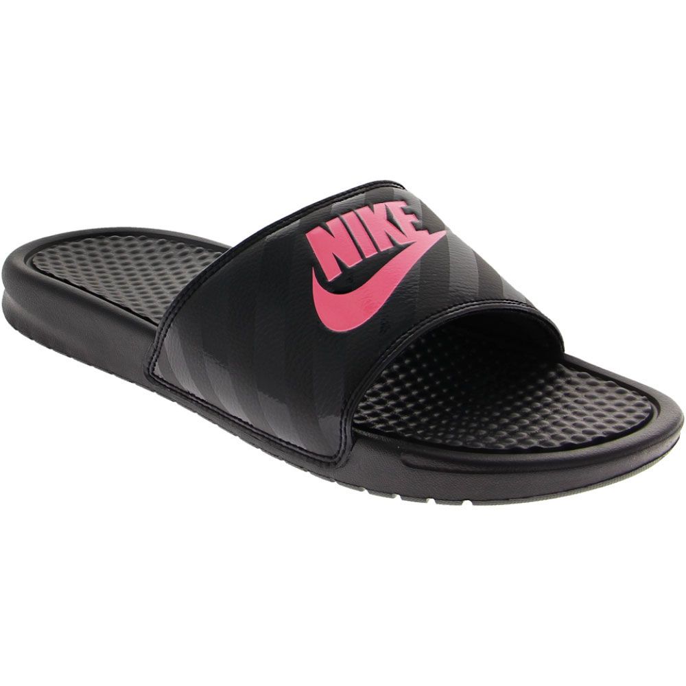 Nike Benassi JDI Slide Sandals - Womens Black Pink